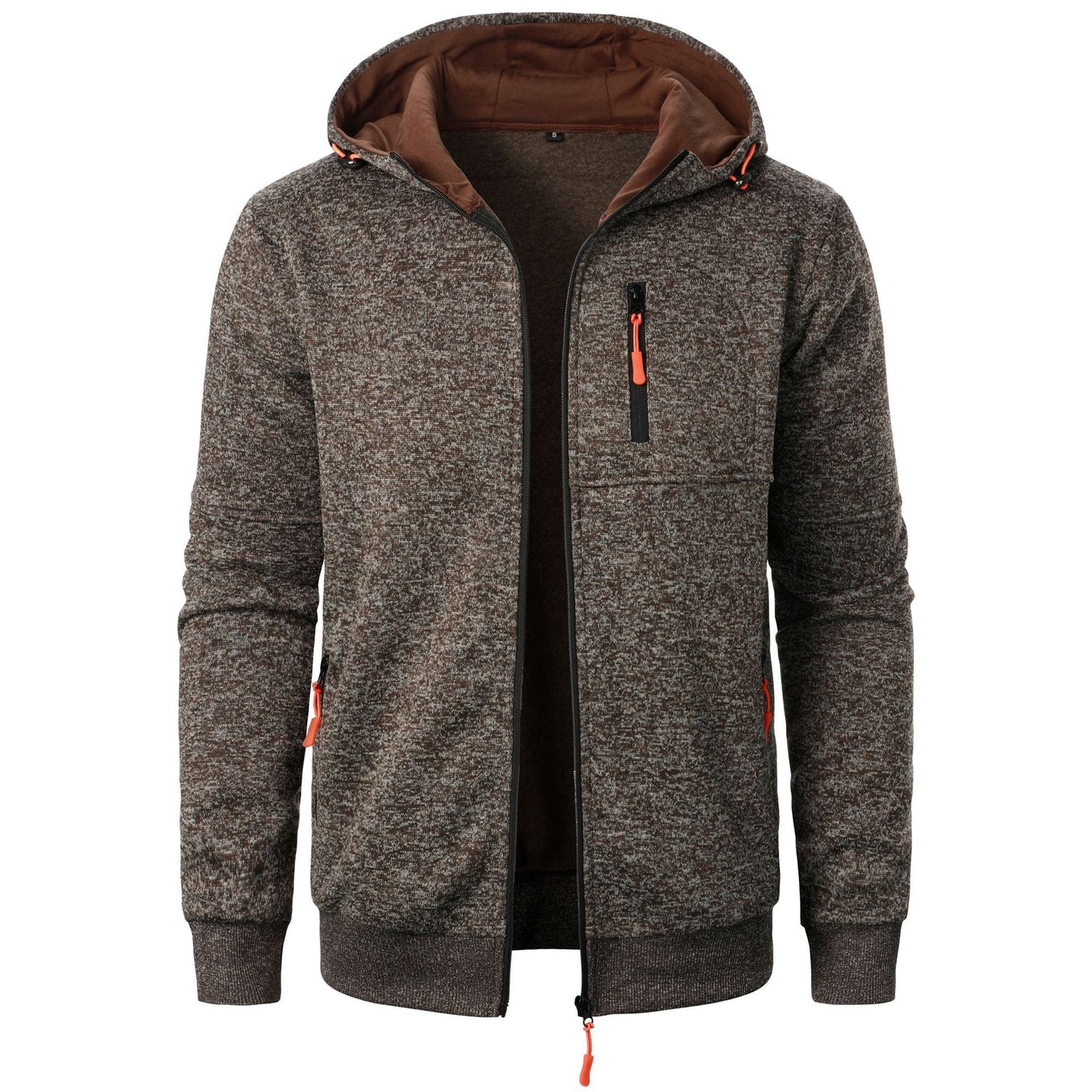 Cardigan con Cappuccio a Jacquard Uomo – Ideale per l'Autunno