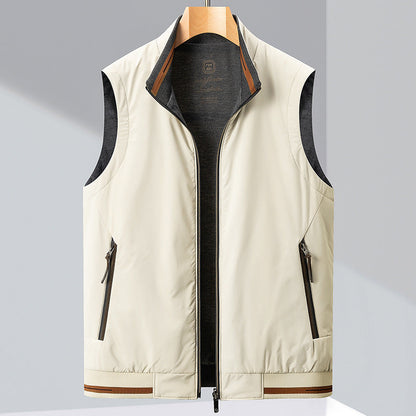 Gilet Leggero da Uomo con Design Reversibile, Fodera Termica ed Esterno Resistente
