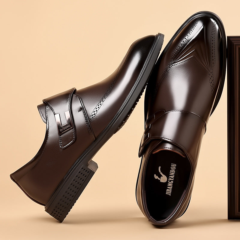 Herre Oxford Slip-On med Spænde og Perforeret Tå