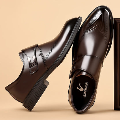 Herre Oxford Slip-On med Spænde og Perforeret Tå