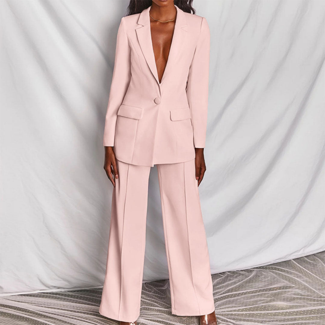 Completo da donna con blazer e pantaloni | Ideale per la primavera e l'autunno