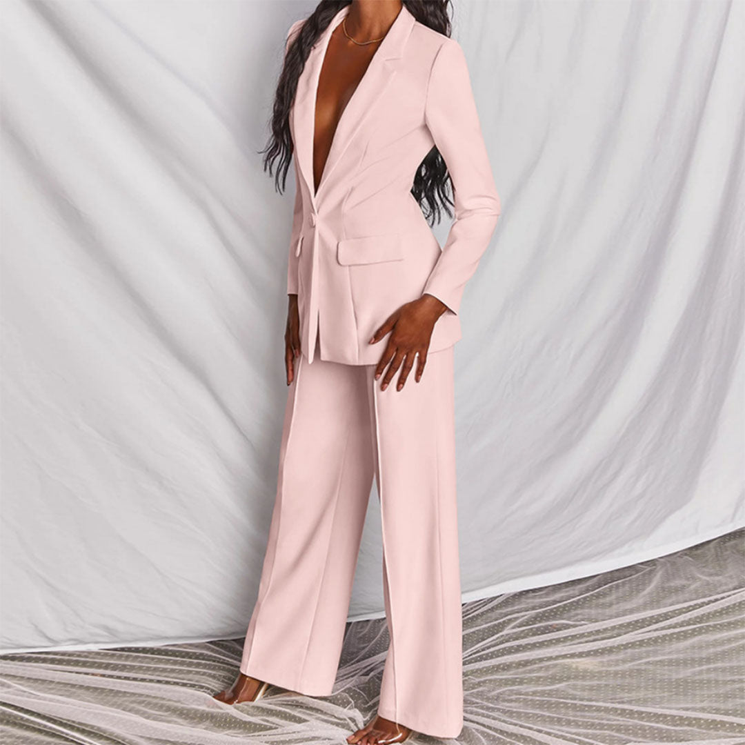 Completo da donna con blazer e pantaloni | Ideale per la primavera e l'autunno