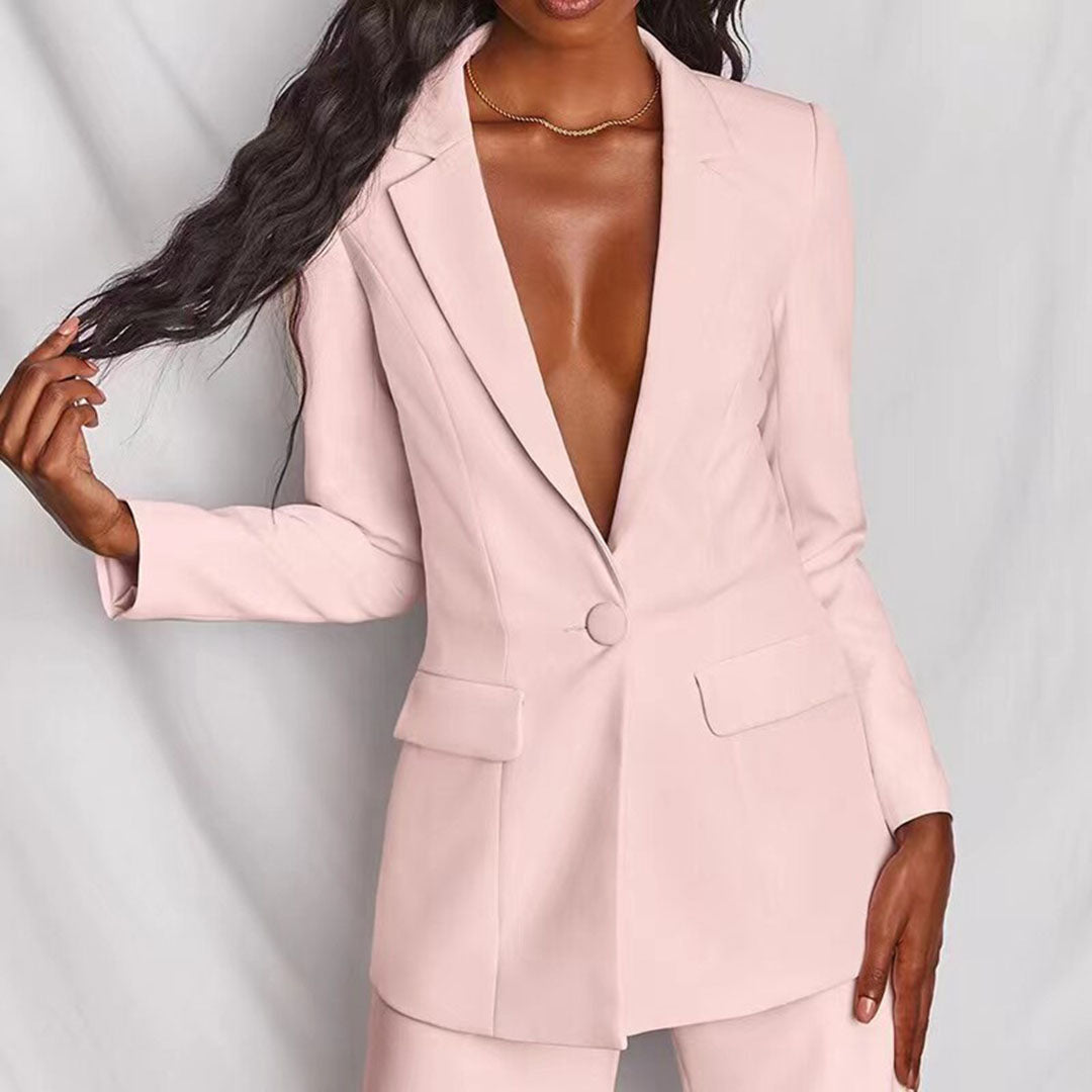Completo da donna con blazer e pantaloni | Ideale per la primavera e l'autunno