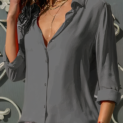 Blusa a maniche lunghe con design raffinato I Ideale per primavera e autunno