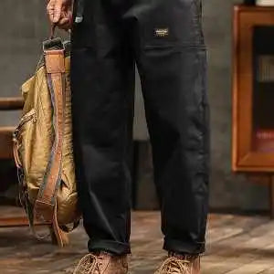 Pantaloni Cargo da Uomo in Canvas Misto Cotone con Tasche Utility