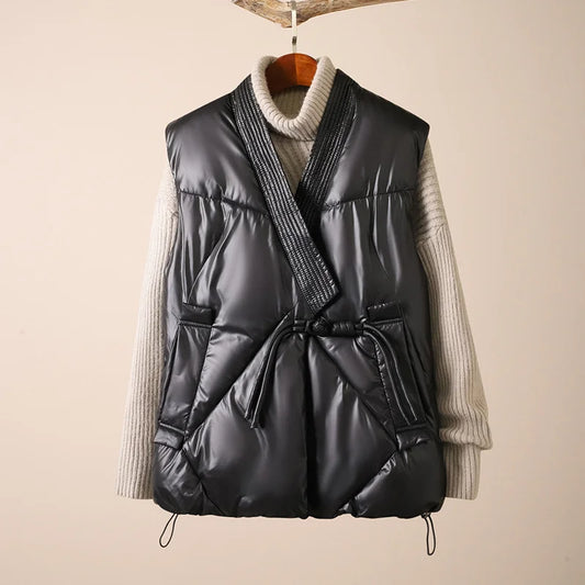 Gilet imbottito leggero con chiusura zip ideale per l'inverno