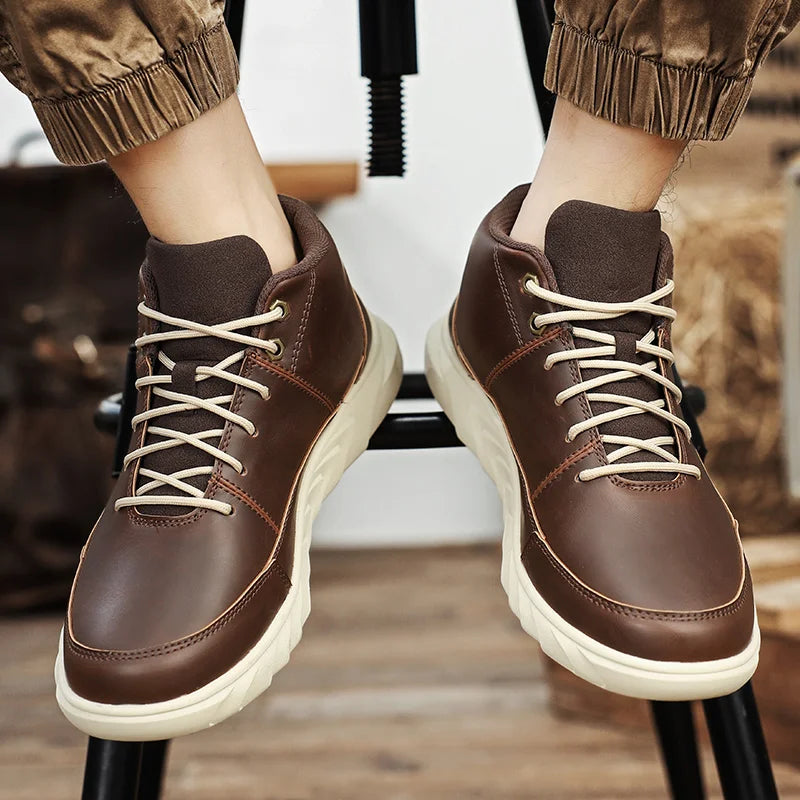 Sneakers da Uomo High Top con Soletta Imbottita e Suola Antiscivolo
