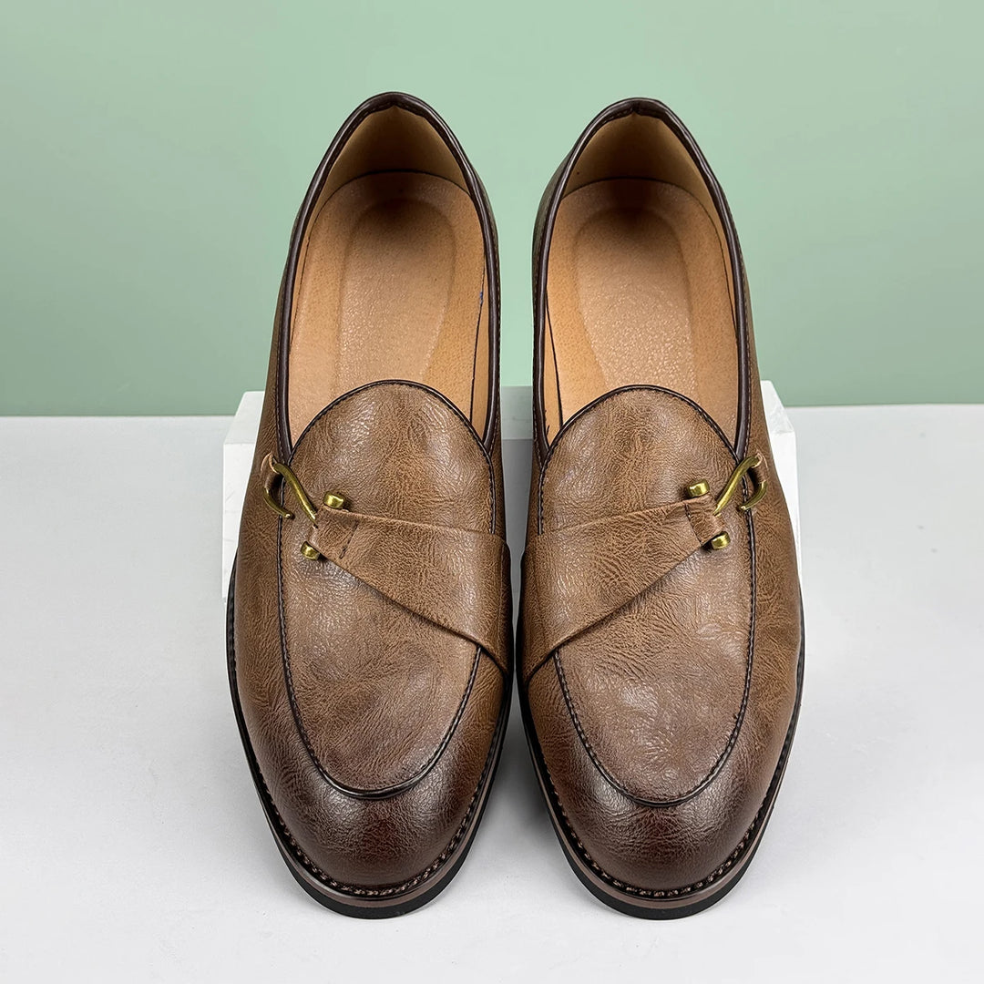 Mocassini da Uomo Slip On Dettaglio Fishhook Suola Antiscivolo