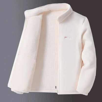 Chaqueta térmica de invierno para mujer con cremallera integral y caparazón cortaviento