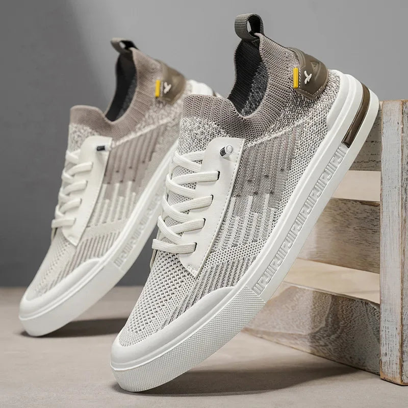 Sneakers da Uomo in Maglia con Design Bicolore e Soletta EVA