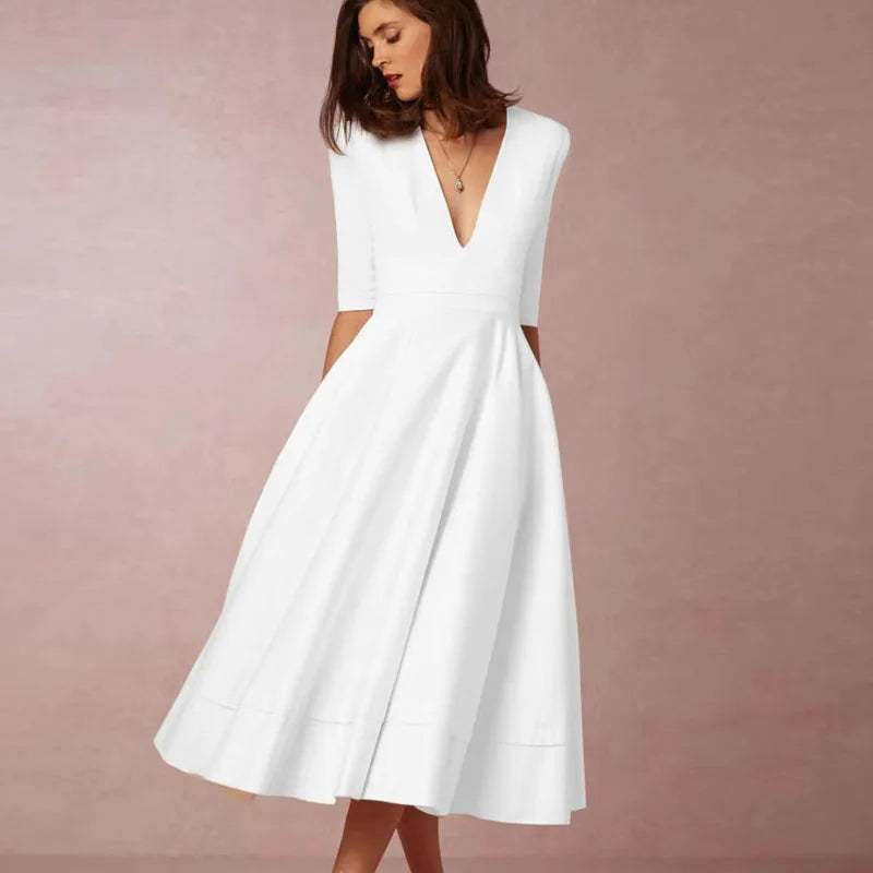 Abito Swing A-Line Vintage Anni '60 con Gonna Svasata | Ideale per Primavera e Autunno