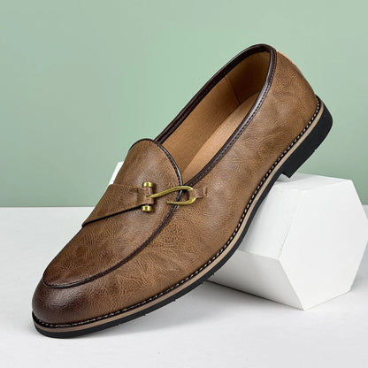 Mocassini da Uomo Slip On Dettaglio Fishhook Suola Antiscivolo