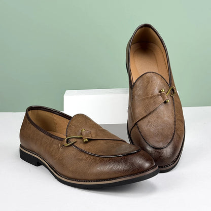 Mocassini da Uomo Slip On Dettaglio Fishhook Suola Antiscivolo