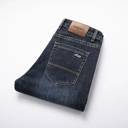 Jeans Slim Straight da Uomo Leggermente Elasticizzati