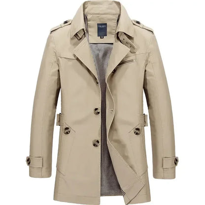 Trench Classico Comodo con Design Elegante Ideale per l’Autunno