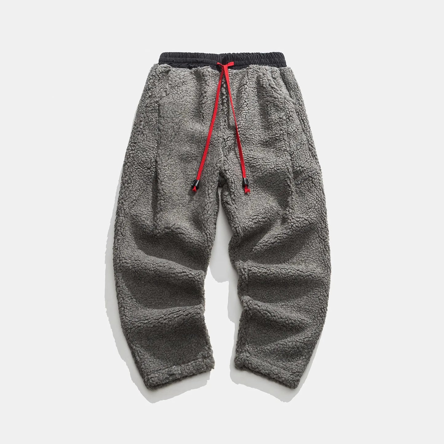 Pantaloni da Tuta da Uomo con Vestibilità Comoda, Coulisse in Vita e Fodera in Pile Spesso