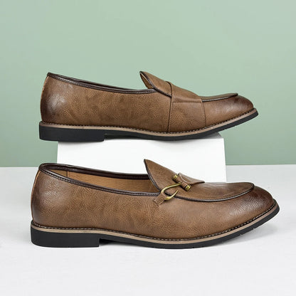 Mocassini da Uomo Slip On Dettaglio Fishhook Suola Antiscivolo