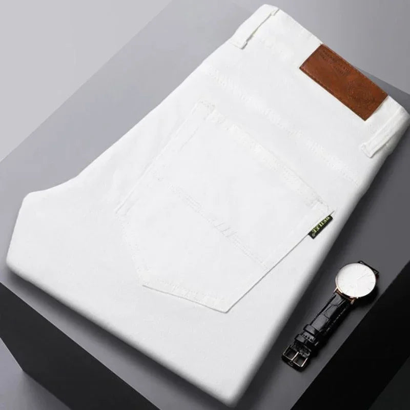 Jeans Uomo Cotone Colorato Straight-Leg Fit