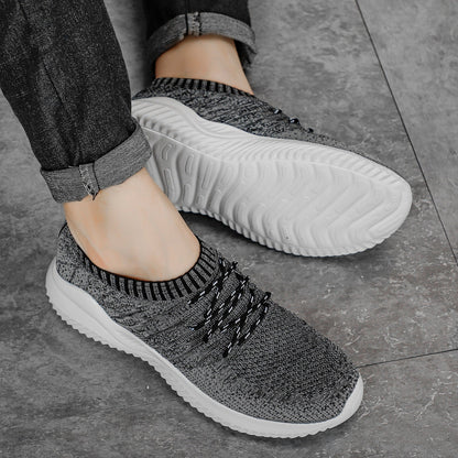 Sneakers da Uomo in Mesh con Colletto Elasticizzato e Suola in Gomma