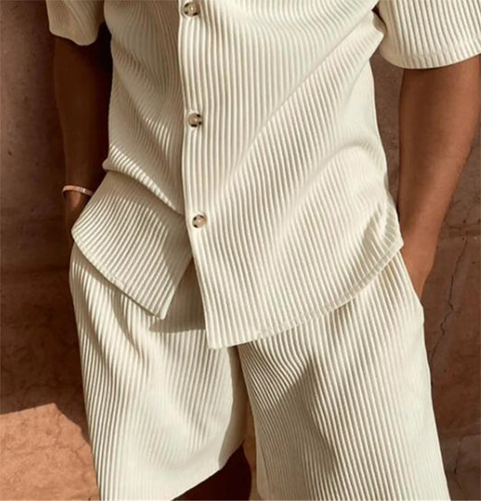 Set blusa in velluto a costine con vestibilità comoda