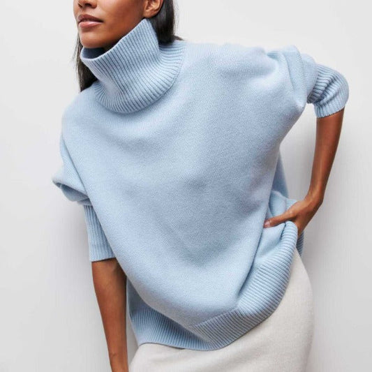 Maglione Dolcevita Oversize da Donna I Ideale per l'Autunno