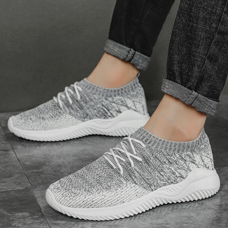 Sneakers da Uomo in Mesh con Colletto Elasticizzato e Suola in Gomma