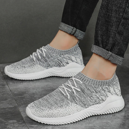 Sneakers da Uomo in Mesh con Colletto Elasticizzato e Suola in Gomma