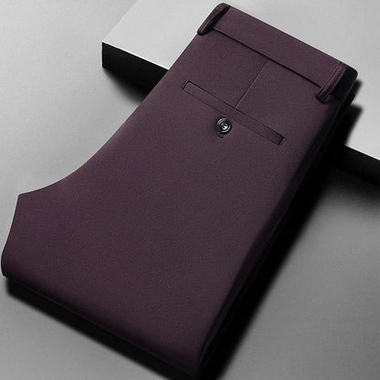 Pantaloni Stretch da Uomo con Vita Elasticizzata e Vestibilità Sartoriale