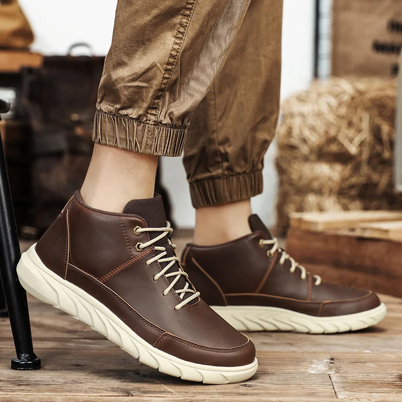 Sneakers da Uomo High Top con Soletta Imbottita e Suola Antiscivolo