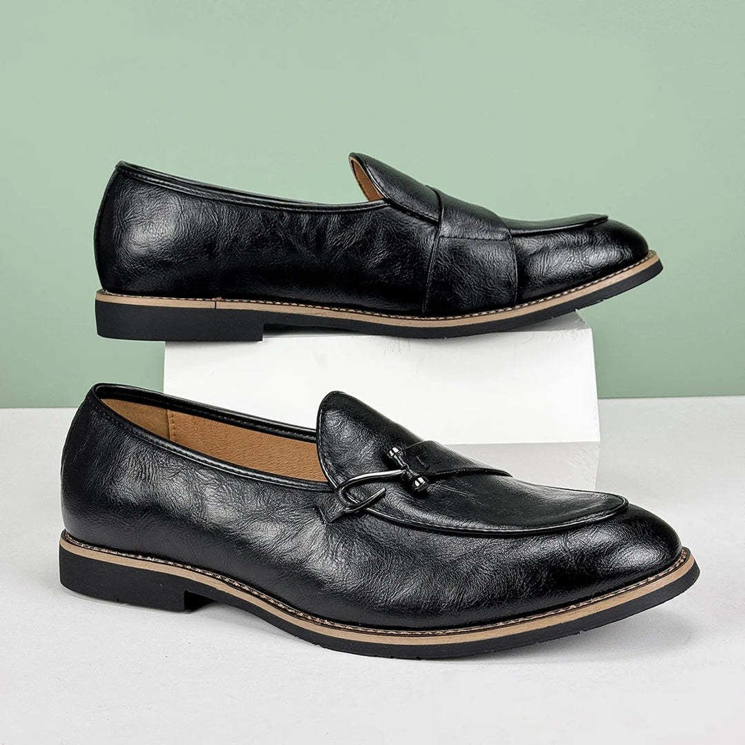 Mocassini da Uomo Slip On Dettaglio Fishhook Suola Antiscivolo