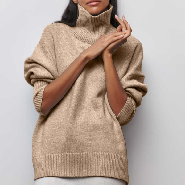 Maglione Dolcevita Oversize da Donna I Ideale per l'Autunno