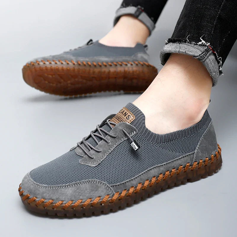 Sneakers da Uomo in Mesh con Lacci, Soletta in EVA e Suola in Gomma