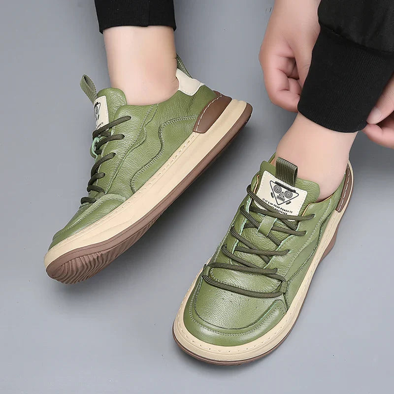 Sneakers da Uomo con Soletta Imbottita, Colletto Imbottito e Suola in Gomma