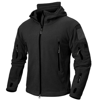 Giacca Invernale da Uomo in Pile con Design Tattico