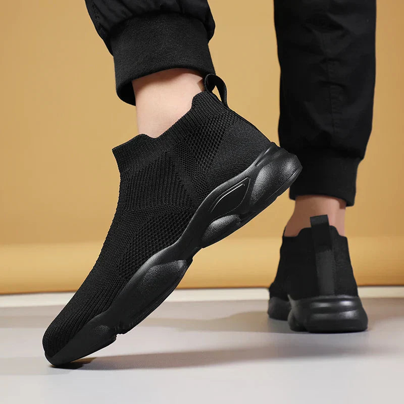 Sneakers da Uomo Stile Calza Tomaia in Maglia Suola Antiscivolo