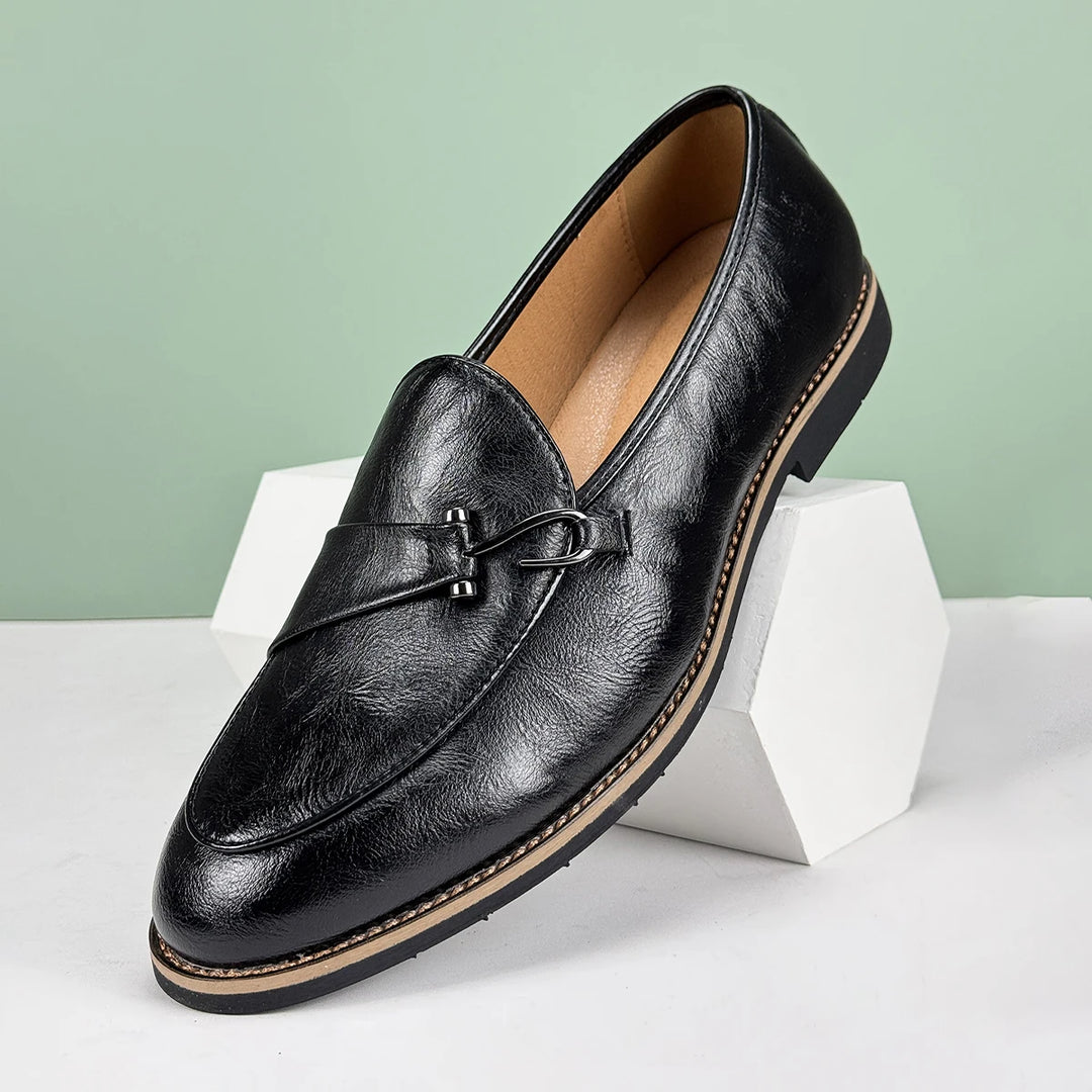 Mocassini da Uomo Slip On Dettaglio Fishhook Suola Antiscivolo