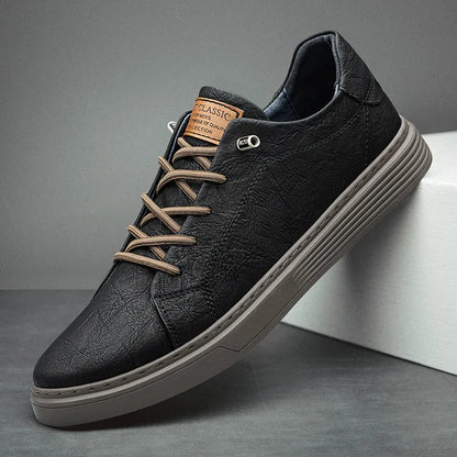 Sneakers Oxford da Uomo con Allacciatura e Suola in Gomma