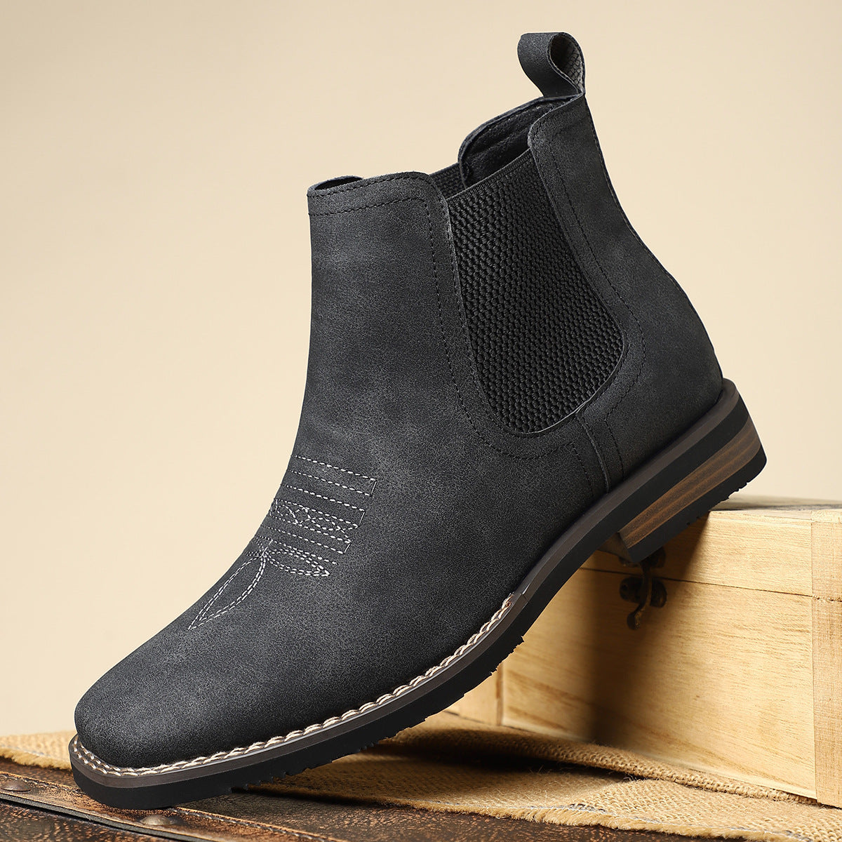 Botines Chelsea para Hombre con Diseño Slip-On y Suela Antideslizante