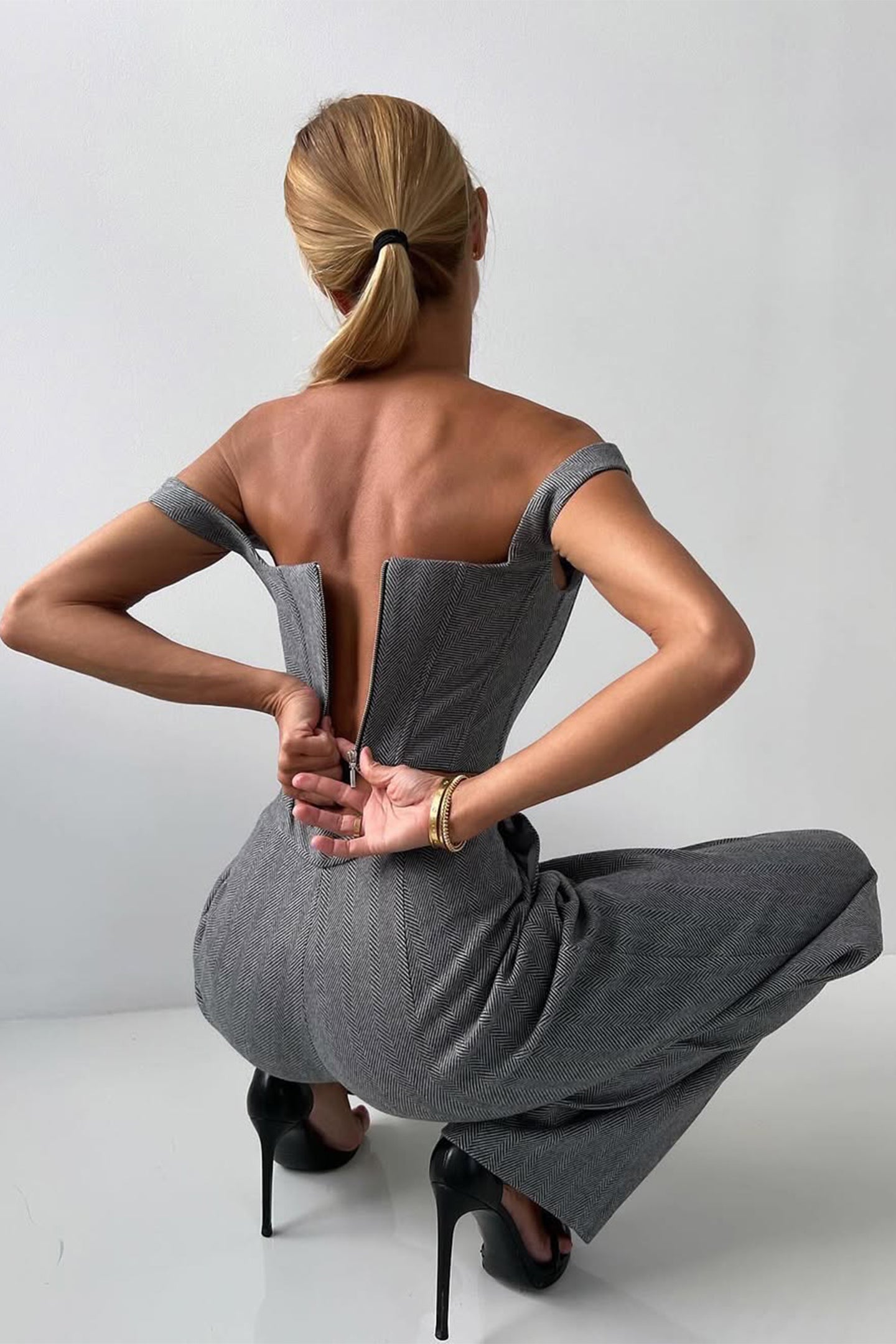 Completo da Uomo in Tre Pezzi con Blazer Doppio Petto, Pantaloni Coordinati e Top Interno