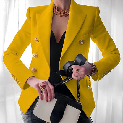 Blazer sartoriale con vestibilità slim e dettagli raffinati I Ideale per primavera e autunno