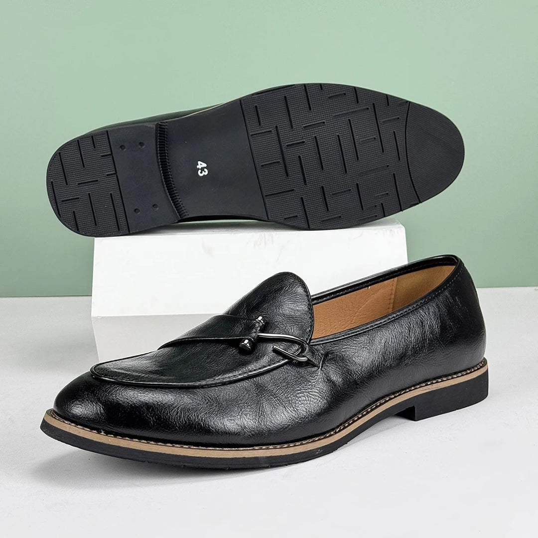 Mocassini da Uomo Slip On Dettaglio Fishhook Suola Antiscivolo