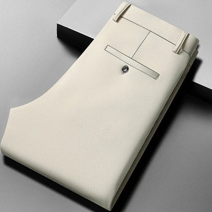 Pantaloni Stretch da Uomo con Vita Elasticizzata e Vestibilità Sartoriale