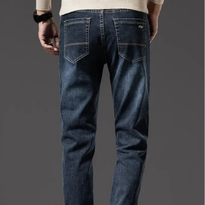 Jeans Slim Straight da Uomo Leggermente Elasticizzati