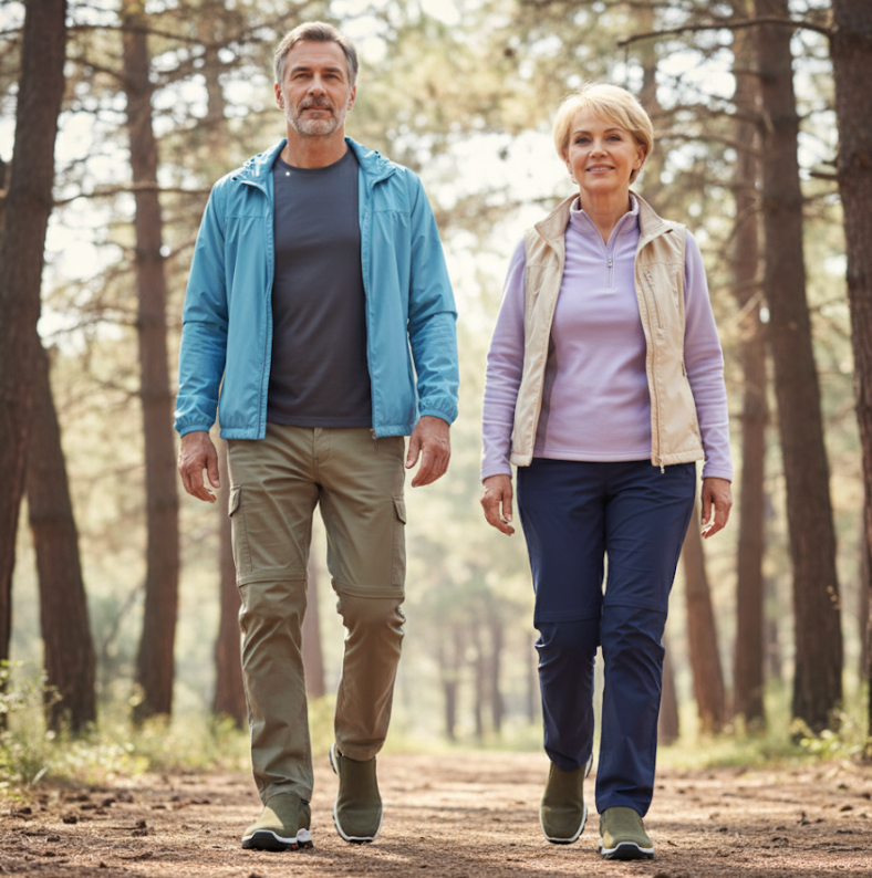 Scarpe Ortopediche da Trekking Slip-On da Uomo con Suola Antiscivolo