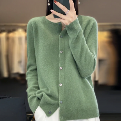 Gilet in lana con chiusura a bottoni ideale per autunno e inverno