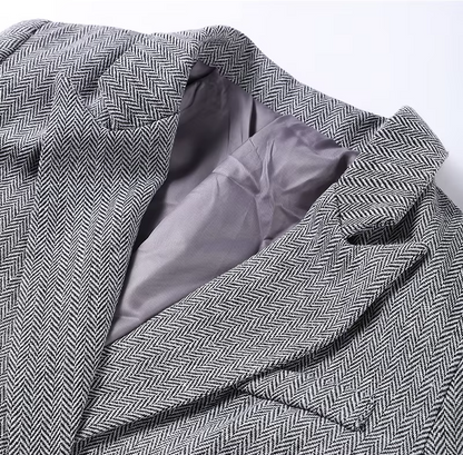 Completo Tre Pezzi Elegante Herringbone