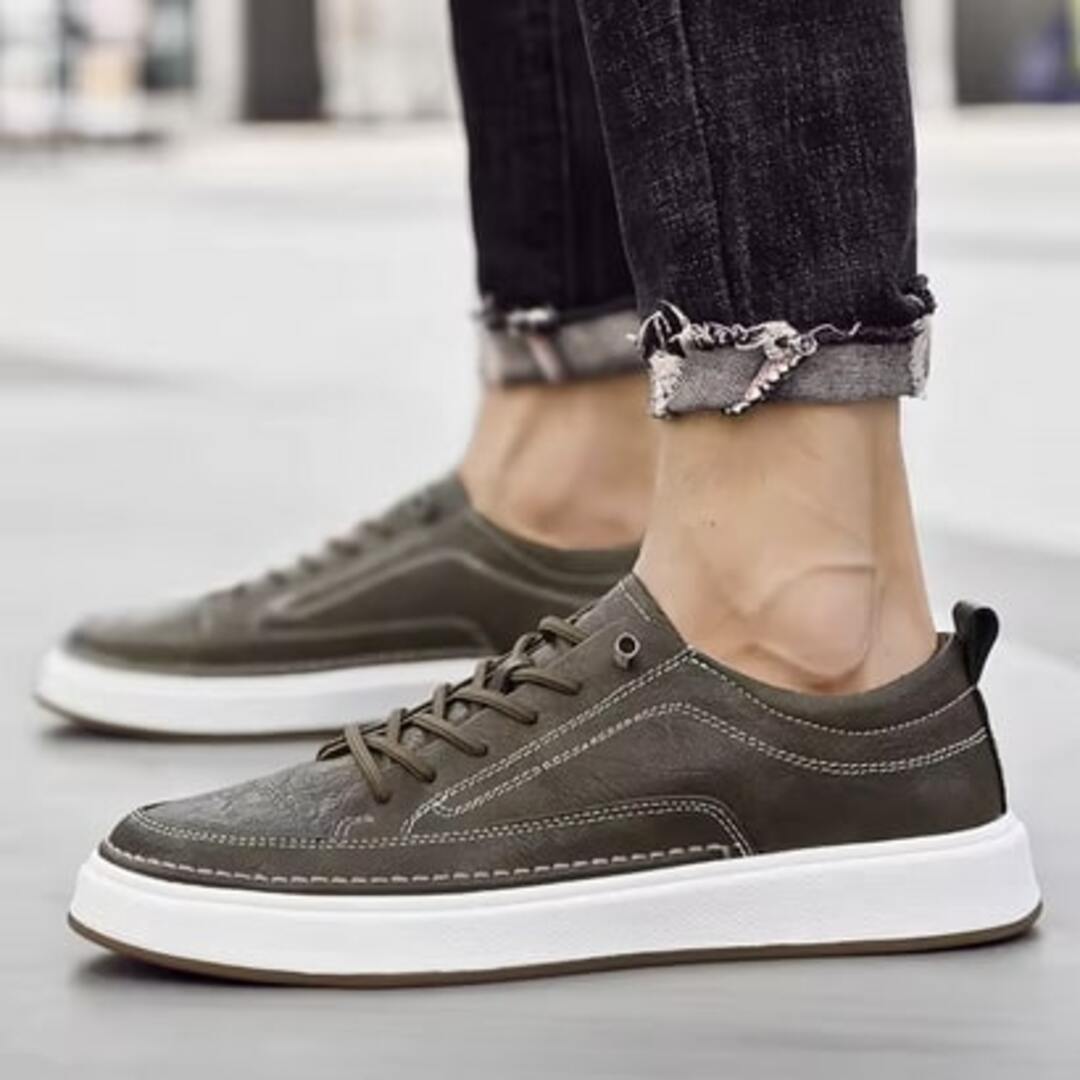 Sneakers da Uomo in Suede con Allacciatura, Soletta Imbottita e Suola Leggera