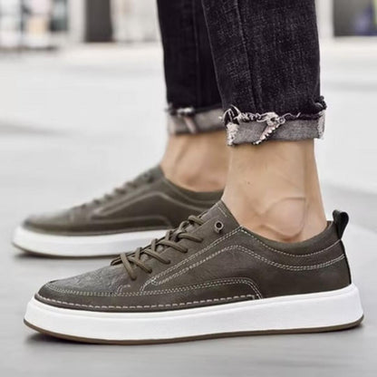 Sneakers da Uomo in Suede con Allacciatura, Soletta Imbottita e Suola Leggera