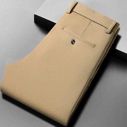 Pantaloni Stretch da Uomo con Vita Elasticizzata e Vestibilità Sartoriale