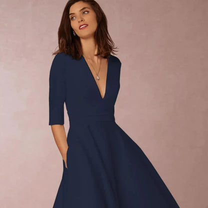 Abito Swing A-Line Vintage Anni '60 con Gonna Svasata | Ideale per Primavera e Autunno
